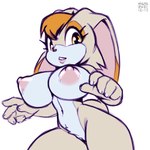 anthro big_breasts breasts female genitals huge_breasts looking_at_viewer nipples nude pussy solo thick_thighs wide_hips xylas sega sonic_the_hedgehog_(series) vanilla_the_rabbit lagomorph leporid mammal rabbit 1:1 2021 dated