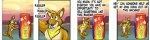 abstract_background anthro athletic athletic_anthro athletic_male base_one_layout black_eyes brown_body brown_fur canid canine canis canyon clenched_teeth clothing colored colored_sketch comic countershade_torso countershading coyote coyoteville dialogue digital_drawing_(artwork) digital_media_(artwork) english_text feet four_frame_image fur gradient_sky humor innuendo kerchief male mammal multicolored_body multicolored_fur one_row_layout onomatopoeia outside pink_sky repeated_text sean_o'desse shaded sketch sky solo sound_effects source_request stevethedragon sunset tail tan_body tan_fur teeth text the_truth two_tone_body two_tone_fur vending_machine warm_colors yellow_sky