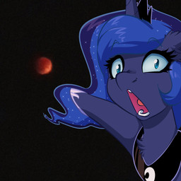 blue_eyes female gesture hand_gesture horn moon open_mouth pointing red_moon solo witchtaunter friendship_is_magic hasbro my_little_pony mythology two_soyjaks_pointing princess_luna_(mlp) wojak equid equine mammal mythological_creature mythological_equine unicorn 1:1 2022 absurd_res hi_res