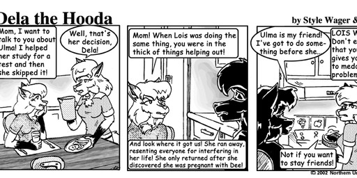 angry anthro breakfast breasts clothed clothed_female clothing dialogue duo ears_back female food fur gloves_(marking) hair markings pivoted_ears text style_wager dela_the_hooda dela_aldershaw mrs._aldershaw canid canine fox hooda mammal comic english_text greyscale monochrome daughter_(lore) mother_(lore) mother_and_child_(lore) mother_and_daughter_(lore) parent_(lore) parent_and_child_(lore) parent_and_daughter_(lore)