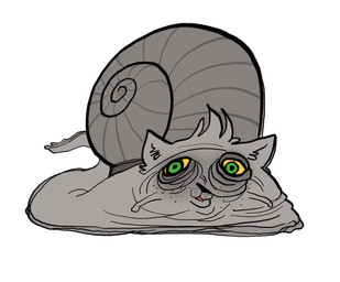 ambiguous_gender feral freckled_face freckles green_eyes grey_body head_tuft scrunchy_face shell simple_background solo spiral_shell tuft white_background yellow_sclera kaboozey snandy_(kaboozey) domestic_cat felid feline felis gastropod hybrid mammal mollusk snail 2021 digital_drawing_(artwork) digital_media_(artwork) english_description hi_res