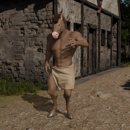 5_fingers abs animal_genitalia animal_penis anthro balls bouncing_balls bouncing_penis brown_balls brown_body brown_hair clothed clothing dancing digitigrade equine_genitalia equine_penis fingers genitals hair hooves male muscular muscular_anthro muscular_male nipples pecs penis penis_poking_out solo topless topless_anthro topless_male lumian equid equine mammal 1:1 3d_(artwork) 3d_animation animated digital_media_(artwork) hi_res huge_filesize no_sound short_playtime video