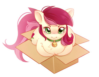 acting_like_a_cat box collar container cutie_mark emotionless eyelashes female feral fur green_collar green_eyes in_box in_container loaf looking_at_viewer simple_background solo white_background yellow_body yellow_fur melodylibris friendship_is_magic hasbro my_little_pony rose_(mlp) earth_pony equid equine horse mammal pony colored digital_drawing_(artwork) digital_media_(artwork) hi_res shaded