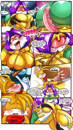 2_tails anthro arm_tattoo armwear assisted_exposure big_breasts big_penis blonde_hair blue_eyes blush bottomwear breast_fondling breast_play breasts brown_clothing brown_gloves brown_handwear cleavage clothed clothing collar dialogue duo ear_piercing ear_ring elbow_gloves female fingerless_gloves fondling fur genitals gloves hair hand_on_breast handwear heart_symbol hot_dogging huge_breasts humanoid_genitalia humanoid_penis male male/female masturbation multi_tail multicolored_body multicolored_fur penile penile_masturbation penis piercing purple_hair red_scarf ring_piercing scarf seductive sex shorts shoulder_tattoo speech_bubble tail tattoo teal_armwear teal_bottomwear teal_clothing teal_elbow_gloves teal_gloves teal_handwear teal_shorts text thick_thighs tongue tongue_piercing two_tone_body two_tone_fur white_body white_fur yellow_body yellow_fur kangy-roo xaveknyne archie_comics sega sonic_the_hedgehog_(archie) sonic_the_hedgehog_(comics) sonic_the_hedgehog_(series) melody_prower miles_prower canid canine fox herpestid mammal mongoose 2020 absurd_res comic english_text hi_res daughter_(lore) father_(lore) father_and_child_(lore) father_and_daughter_(lore) incest_(lore) parent_(lore) parent_and_child_(lore) parent_and_daughter_(lore)