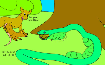 age_difference almost_fully_inside bad_parenting blue_eyes brown_body brown_fur dialogue feet_first feral feral_pred feral_prey forced fur grass group holding_another larger_pred male multiple_prey nude_pred nude_prey older_pred oral_vore outside plant shrub size_difference struggling struggling_prey tail text tree unwilling_prey vore willing_prey you're_next young young_prey urbanhermit mammal murid murine rat reptile rodent scalie snake 2000 dated