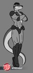 anthro belt belt_pouch bodysuit boots clothing dealanach elbow_pads floating footwear knee_boots knee_highs legwear levitation male multicolored_body shoes shoulder_pads skinsuit solo superhero tight_clothing two_tone_body predaguy mammal mustelid otter hi_res