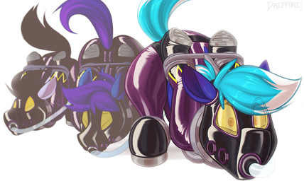 bdsm bodily_fluids butt chastity_bulge chastity_device gas_mask group hands_behind_back imminent_sex latex looking_at_viewer male male/male mask prisoner punishment questionable_consent simple_background slave spreading sweat sweaty_butt tears trio white_background wings dripponi friendship_is_magic hasbro my_little_pony mythology noxy_(equinox) shadowbolts_(mlp) windy_dripper wing_mccallister equid equine horse mammal mythological_creature mythological_equine pegasus pony 2026 hi_res