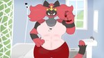 abs anthro female solo zilikslider nintendo old_spice pokemon generation_7_pokemon incineroar pokemon_(species) 16:9 hi_res meme widescreen