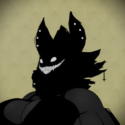 anthro big_breasts black_body bra breasts clothed clothing ear_piercing ears_up female glowing glowing_eyes glowing_mouth glowing_teeth looking_offscreen neck_tuft piercing solo teeth tuft underwear vignette white_eyes dtpncanidatronic cryptiacurves_(modeler) the_backrooms karelia_(ace_rattman) monster smiler_(the_backrooms) 1:1 3d_(artwork) blender_(artwork) blender_eevee_(artwork) digital_media_(artwork) headshot_portrait icon portrait