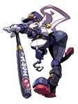 anthro bat_(object) big_breasts big_butt boots breasts butt cleavage clothed clothing cuff_(restraint) ear_piercing ear_ring female footwear handcuffs hat headgear headwear horny_police metal_cuffs piercing restraints ring_piercing shoes simple_background solo white_background wide_hips niking officer_flint_(foresttherotten) mammal murid murine rat rodent hi_res