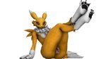 anthro balls butt flaccid genitals humanoid_genitalia humanoid_penis legs_up looking_at_viewer male neck_tuft penis penis_tuck pose presenting simple_background solo tuft white_background primocreatore bandai_namco digimon warfare_machine warfare_renamon canid digimon_(species) mammal renamon 16:9 3d_(artwork) 4k absurd_res digital_media_(artwork) hi_res source_filmmaker_(artwork) widescreen