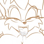 anthro bodily_fluids drooling female saliva solo tongue tongue_out saltcore archie_comics sega sonic_the_hedgehog_(archie) sonic_the_hedgehog_(comics) sonic_the_hedgehog_(series) sally_acorn chipmunk ground_squirrel mammal rodent sciurid 1:1 monochrome orange_and_white