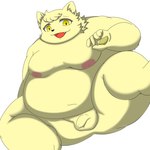 anthro balls belly flaccid foreskin fur genitals male moobs navel nipples nude obese obese_male overweight overweight_male penis solo yellow_body yellow_eyes yellow_fur young young_anthro kemoduelist cyberconnect2 fuga:_melodies_of_steel little_tail_bronx boron_brioche domestic_cat felid feline felineko felis mammal 1:1 hi_res