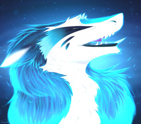 eyes_closed feral open_mouth open_smile side_view smile solo teeth tongue tongue_out streyzhe sergal
