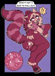5_toes aggressive_fertilization anthro barefoot big_tail bodily_fluids breasts cum cum_in_vagina cum_inside feet female female_focus genital_fluids impregnation ovum ovum_penetration ovum_with_heart sperm_cell tail text toes unwanted_ejaculation unwanted_impregnation maebeasheep ailurid mammal red_panda english_text hi_res