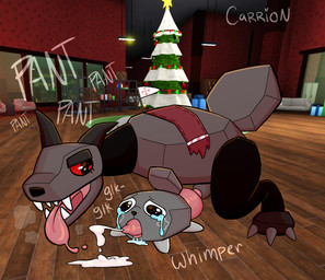 all_the_way_through anal anal_penetration andromorph andromorph/male animal_genitalia bodily_fluids christmas_decorations christmas_lights christmas_tree coal crying cum cum_from_mouth cum_in_mouth cum_inside cumshot drooling ejaculation feral from_front_position genital_fluids genitals helpless holidays intersex intersex/male knot knotted_penis lying male object_to_anthro on_front penetration penis plant questionable_consent red_eyes rock saliva sharp_teeth size_difference tears teeth tongue tongue_out tree saberbutt blushcrunch_studio christmas dandy's_world coal_(dandy's_world) pebble_(dandy's_world) twisted_coal_(dandy's_world) hi_res
