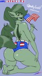 american_flag anthro barefoot bedroom_eyes big_breasts big_butt bottomwear breasts butt clothed clothing feet female green_body green_hair green_nipples hair holidays long_hair looking_at_viewer looking_back looking_back_at_viewer membrane_(anatomy) membranous_wings narrowed_eyes nipples plantigrade purple_background seductive shorts simple_background solo tail text thick_thighs topless topless_anthro topless_female united_states_of_america wide_hips wings yellow_eyes fakeryway 4th_of_july hasbro my_little_pony fan_character shanty_loch bat_pony equid mammal 2024 english_text hi_res