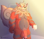 anthro anthrofied balls belly big_balls big_penis big_tail bodily_fluids coffee_cup container cum cum_drip cum_drop cum_in_a_cup cum_in_container cum_on_hand cum_on_penis cup dripping fur genital_fluids genitals green_eyes grey_body grey_fur male muscular nipples nude orange_body penis pokemorph pubes solo sunrise tail wide_hips krepht asian_mythology east_asian_mythology japanese_mythology mythology nintendo pokemon pokemon_legends_arceus canid canine generation_8_pokemon hisuian_arcanine hisuian_form mammal pokemon_(species) regional_form_(pokemon) absurd_res hi_res