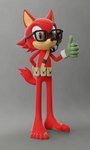 3:5 3d_(artwork) 5_fingers 5_toes absurd_res anthro barefoot brown_eyes canid canine canis clothing custom_character_(sonic_forces) digital_media_(artwork) eyewear feet feetymcfoot fingers gadget_the_wolf glasses gloves grey_background handwear hi_res humanoid_feet looking_at_viewer male mammal plantigrade red_body sega simple_background solo sonic_forces sonic_the_hedgehog_(series) toes wolf