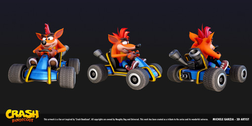 4_fingers anthro arms_bent black_background black_eyes black_nose blue_bottomwear blue_clothing blue_shorts bottomwear brown_clothing brown_eyebrows brown_footwear brown_gloves brown_handwear brown_inner_ear brown_shoes clenched_teeth clothed clothed_anthro clothed_male clothing driving driving_kart eyebrows facial_markings fingers footwear fur gloves hair handwear head_markings kart light male male_anthro markings mohawk orange_body orange_fur red_hair shirtless_anthro shirtless_male shoes shorts simple_background sitting solo tan_markings teeth text thick_eyebrows three-quarter_view vehicle yellow_body yellow_fur michele_garzia activision crash_bandicoot_(series) crash_team_racing_(series) crash_bandicoot bandicoot mammal marsupial 2024 3d_(artwork) absurd_res artist_name blender_(artwork) digital_media_(artwork) english_description english_text hi_res lighting marmoset_toolbag_(artwork) substance_painter_(artwork)