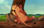 anal anal_penetration balls blush bodily_fluids cum cum_inside disney dksk30 duo eyes_closed felid female female_penetrated feral feral_on_feral genital_fluids genitals hi_res lion male male/female male_penetrating male_penetrating_female mammal nala_(the_lion_king) nude pantherine penetration pseudo_incest_(lore) scar scar_(the_lion_king) sex sitting the_lion_king