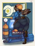 absurd_res animal_humanoid anthro big_butt blush butt clothed clothing digital_drawing_(artwork) digital_media_(artwork) dispenser_(team_fortress_2) engine fur hair hi_res humanoid lagomorph lagomorph_humanoid leporid leporid_humanoid linyxart male mammal mammal_humanoid rabbit rabbit_ears rabbit_humanoid scut_tail short_tail simple_background slightly_chubby slightly_chubby_male solo solo_focus tail team_fortress_2 thick_thighs valve