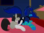 anal anus bed black_hair blue_eyes blue_fur blue_hair clitoris cutie_mark duo equine eyes_closed female feral friendship_is_magic fur grey_fur hair horn horse lesbian licking long_hair looking_back lying mammal my_little_pony octavia_(mlp) on_side open_mouth oral oral_sex penetration pony presenting princess_luna_(mlp) pussy pussy_juice raised_tail rimming royalty sex smile stockings tongue tongue_out vulapa winged_unicorn wings
Rating: Explicit
Score: 27
User: KrzykaczNerwus
Date: October 06, 2013
