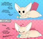 2018 abdominal_bulge aggretsuko ambiguous_penetration anthro big_butt bikupan blush breasts butt canid canine clenched_teeth clothed clothing disembodied_penis distracted distracted_sex duo electronics english_text eyes_closed female female_focus female_penetrated fennec_fox fenneko fox from_behind_position fucked_silly genitals heart_symbol holding_object holding_phone huge_butt huge_thighs knot large_penetration legwear lying male male/female male_penetrating male_penetrating_female mammal mostly_nude on_front penetration penis phone profanity sanrio sex short_stack solo_focus teeth text thick_thighs third-party_edit true_fox