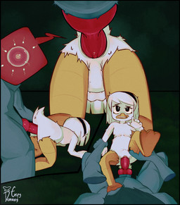 accessory age_difference aged_down all_fours animal_genitalia animal_penis anthro blue_body breasts canine_genitalia canine_penis cloacal cloacal_penetration duo feet female first_person_view fucked_silly genitals glistening glistening_genitalia glistening_penis hair hand_on_leg headband impregnation low-angle_view male ovum penetration penis sperm_cell underage_impregnation white_body worm's-eye_view young young_anthro young_female younger_penetrated eepy_donkey american_mythology disney ducktales ducktales_(2017) indigenous_north_american_mythology mythology north_american_mythology della_duck anatid anseriform avian bird duck wendigo hi_res