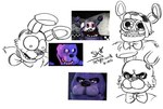 angry anthro big_eyes big_pupils black_nose bow_tie checkered checkered_wall close-up cloud dilated_pupils fur half-closed_eyes humor inside long_ears looking_down looking_up machine male multicolored_body narrowed_eyes open_mouth pink_eyes pupils purple_body red_eyes restaurant simple_background solo teeth two_tone_body white_background white_body white_fur kinoselynn five_nights_at_freddy's garry's_mod scottgames bonnie_(fnaf) animatronic lagomorph leporid mammal rabbit robot 3d_(artwork) digital_media_(artwork) hi_res portrait redraw sketch source_filmmaker_(artwork)