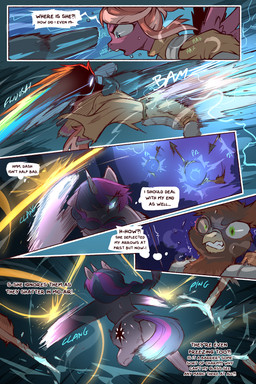 bodily_fluids clothing female glowing glowing_eyes hair horn kick leggings legwear long_hair shaking shivering sweat sweatdrop text wings cold-blooded-twilight friendship_is_magic hasbro my_little_pony mythology rainbow_dash_(mlp) twilight_sparkle_(mlp) avian equid equine gryphon mammal mythological_avian mythological_creature mythological_equine pegasus unicorn 2:3 comic english_text hi_res