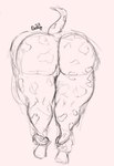 anthro big_butt butt digitigrade female genitals huge_butt leaning leaning_forward nude nude_anthro nude_female presenting presenting_hindquarters pussy rear_view simple_background slightly_chubby slightly_chubby_anthro slightly_chubby_female solo tail thick_thighs white_background mcdoogiy marilyn_(ghostmexicanwolf) canid canine canis dalmatian domestic_dog mammal 2023 black_and_white digital_drawing_(artwork) digital_media_(artwork) hi_res monochrome signature sketch