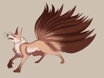 ambiguous_gender feral solo silverywhite asian_mythology chinese_mythology east_asian_mythology eastern_mythology korean_mythology mythology canid canine fox kumiho mammal mythological_canine mythological_creature mythological_fox hi_res