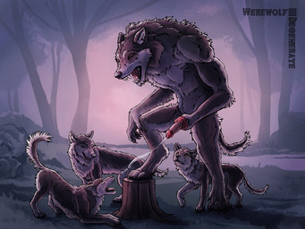 ambiguous_gender anatomically_correct anatomically_correct_genitalia anatomically_correct_penis animal_genitalia animal_penis anthro ass_up black_nose bodily_fluids canine_genitalia canine_penis cheek_tuft cum cum_in_mouth cum_inside cumshot cumshot_in_mouth dark detailed_background dewclaw digitigrade ejaculation facial_tuft fangs feral forest forest_background genital_fluids genitals group knot larger_male looking_at_another looking_at_genitalia looking_at_partner looking_at_penis looking_up male masturbation nature nature_background night nude on_stump open_mouth open_smile orange_eyes orgasm orgasm_face outside penile penile_masturbation penis plant raised_tail river size_difference smaller_ambiguous smile solo_focus step_pose tail teeth tree tree_stump tuft werewolfdegenerate mythology canid canine canis mammal mythological_canine mythological_creature werecanid werecanine werecreature werewolf wolf 4:3 digital_drawing_(artwork) digital_media_(artwork) female_(lore)