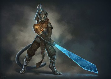 anthro armor fantasy male melee_weapon solo sword warrior weapon conditional_dnp royz domestic_cat felid feline felis mammal pantherine 2025