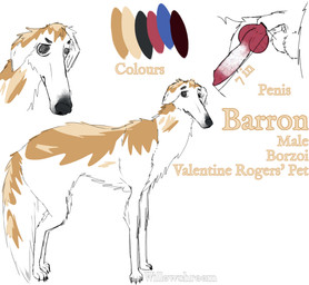 anatomically_correct anatomically_correct_genitalia anatomically_correct_penis animal_genitalia animal_penis balls black_nose canine_genitalia canine_penis cheek_tuft claws erection facial_tuft feet feral floppy_ears fluffy fluffy_tail fur genitals knot knotted_penis looking_at_viewer male markings multicolored_penis neck_tuft orange_body orange_fur paws penis quadruped sheath simple_background solo tail text toes tuft vein veiny_knot veiny_penis white_body white_fur willowshroom borzoi canid canine canis domestic_dog hunting_dog mammal sighthound absurd_res colored digital_drawing_(artwork) digital_media_(artwork) english_text hi_res ibispaint_(artwork) model_sheet signature