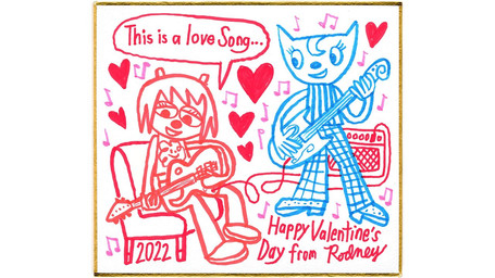 amplifier anthro bass_guitar bottomwear chair clothed clothing duo female female/female footwear furniture guitar hair heart_symbol holidays music musical_instrument musical_note musical_symbol pants pattern_clothing pattern_shirt pattern_topwear playing_guitar playing_music plucked_string_instrument shirt shoes simple_background speech_bubble string_instrument striped_clothing striped_shirt striped_topwear stripes symbol t-shirt text topwear rodney_alan_greenblat parappa_the_rapper sony_corporation sony_interactive_entertainment um_jammer_lammy valentine's_day katy_kat lammy_lamb bovid caprine domestic_cat felid feline felis mammal sheep 16:9 2022 english_text official_art widescreen