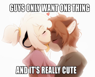 affectionate anthro athletic athletic_anthro athletic_female athletic_male blush blushing_profusely boyfriend/girlfriend breasts brown_body brown_fur caring clothed clothing daww duo eyes_closed female freckled_face freckles fully_clothed fur hair happy heart_symbol hug hugging_another interspecies interspecies_romance intimate kiss_on_forehead kissing lips love lovers_moment loving_embrace loving_gaze male male/female medium_breasts peaceful peaceful_expression peaceful_scenery ponytail puckered_lips romantic romantic_ambiance romantic_couple shitpost simple_background smile standing tender tenderness text topwear whiskers white_background white_body white_fur yellow_body yellow_fur eipril cody_(eipril) yue_(eipril) domestic_ferret mammal mustelid musteline stoat true_musteline weasel 2025 digital_drawing_(artwork) digital_media_(artwork) english_text hi_res meme warm_colors