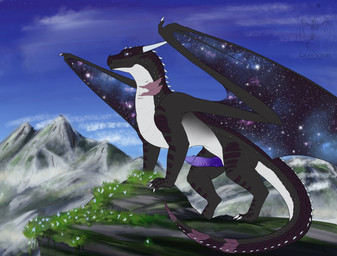 animal_genitalia black_body blue_eyes blue_penis claws cloud day detailed_background digitigrade erection eye_scar facial_scar feral finger_claws flower genital_slit genitals gradient_penis grass horn knot knotted_penis long_neck male male_feral moss mountain mountain_range multicolored_body multicolored_penis multicolored_tail multicolored_wings neck_scar outside penile_spines penis plant quadruped scar scuted_face scuted_legs scuted_tail scutes sky solo spikes spikes_(anatomy) standing starry_wings tail tail_scar toe_claws white_body wings gray-scales european_mythology mythology wings_of_fire dreamhunter_(philhd) fan_character dragon mythological_creature mythological_scalie nightwing_(wof) scalie western_dragon 2026 absurd_res hi_res