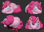 buns chibi female feral hair hair_bun multiple_angles smile solo sunny_way friendship_is_magic hasbro my_little_pony pinkie_pie_(mlp) earth_pony equid equine horse mammal pony 3d_(artwork) digital_media_(artwork) zbrush_(artwork)