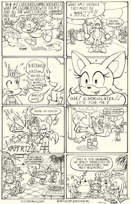 anthro barbecue candy chocolate dessert dream duo eating female food gift group happy hot_dog inside jumping kissing male male/female outside summer sunset surprised text lecerf sega sonic_the_hedgehog_(comics) sonic_the_hedgehog_(series) knuckles_the_echidna miles_prower rouge_the_bat sonic_the_hedgehog bat canid canine eulipotyphlan fox hedgehog mammal 2025 absurd_res comic english_text hi_res url