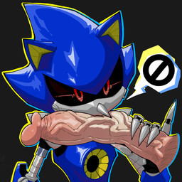 anthro duo genitals gesture holding_penis machine male male/male mouthless no_symbol penis raised_finger raised_pinky vein veiny_penis knil_(artist) sega sonic_the_hedgehog_(series) metal_sonic robot robot_anthro 1:1