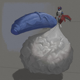 anthro ball_bulge balls big_balls big_penis cock_vore digestion fatal_vore foreskin genitals glans huge_balls huge_penis humanoid_genitalia humanoid_penis hyper hyper_balls hyper_genitalia hyper_penis machine male male_pred mass_vore multiple_prey nude penile penis simple_background smile smirk solo tail vein veiny_penis vore ace0t0nic protogen robot 1:1 absurd_res hi_res