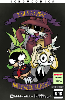 anthro big_breasts big_pupils black_eyes bracelet breasts brown_body brown_fur clothed clothed_anthro clothed_female clothed_male clothing cosplay costume dilated_pupils fangs female fully_clothed fully_clothed_anthro fully_clothed_female fully_clothed_male fur gloves green_body green_fur group handwear holidays jewelry loli long_sleeves male pupils scarf sharp_teeth shota skull_accessory spiked_bracelet spikes teeth text trio white_clothing white_gloves white_handwear white_mouth yellow_body yellow_fur young ichduhernz halloween idw_publishing kill_la_kill oneshot sega sonic_the_hedgehog_(comics) sonic_the_hedgehog_(idw) sonic_the_hedgehog_(series) studio_trigger cream_the_rabbit lenore_(lenore_the_cute_little_dead_girl) miles_prower niko_(oneshot) ryuko_matoi surge_the_tenrec afrosoricid canid canine fox lagomorph leporid mammal rabbit red_fox tenrec true_fox 2025 absurd_res cover cover_art cover_page english_text hi_res