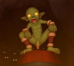 barrel bottomwear cave claws clothed clothing finger_claws glistening glistening_eyes imminent_sex loincloth male nude open_mouth partially_clothed small_but_hung solo toe_claws chokodonkey conditional_dnp goblin humanoid hi_res