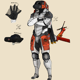 aircraft anthro black_body coast_guard cockpit helicopter machine male membrane_(anatomy) metallic_body multicolored_body not_furry nude nude_anthro nude_male orange_body propeller simple_background solo standing tail vehicle webbed_hands white_body sabrehuey aeromorph living_aircraft living_helicopter living_machine living_vehicle robot 1:1 digital_media_(artwork) hi_res model_sheet