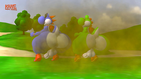 anthro anus backsack balls big_butt boots butt clothing collar crouching duo eyewear fart farting_together field fist footwear genitals grass grassland male nude penis plant rear_view saddle shoes smelly spiked_band spiked_collar spikes squats sunglasses thick_thighs tree wide_hips kanebrentkoopa mario_bros nintendo super_mario_rpg_legend_of_the_seven_stars boshi yoshi_(character) dinosaur prehistoric_species reptile scalie yoshi 16:9 3d_(artwork) digital_media_(artwork) hi_res source_filmmaker_(artwork) widescreen