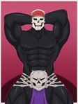 bone male muscular muscular_male skull skull_head solo hassan_f50 kunio-kun river_city_girls skullmageddon skullmageddon_(rcg) demon humanoid hi_res tagme