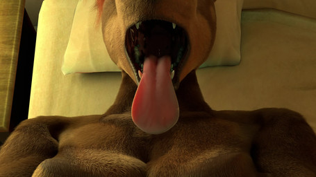 anthro breasts breath cleavage clothed clothing female imminent_vore mouth_shot open_mouth panting solo cronan55 dobermann_(untied_verbeger) canid canine canis dobermann domestic_dog mammal pinscher 16:9 2025 animated hi_res no_sound short_playtime video widescreen