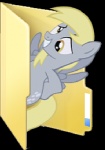 alpha_channel blonde_hair blues27xx cutie_mark derpy_hooves_(mlp) equid equine feathered_wings feathers female feral folder friendship_is_magic grey_body grey_feathers hair hasbro icon looking_at_viewer low_res mammal my_little_pony mythological_creature mythological_equine mythology pegasus simple_background smile solo tail transparent_background wings yellow_eyes